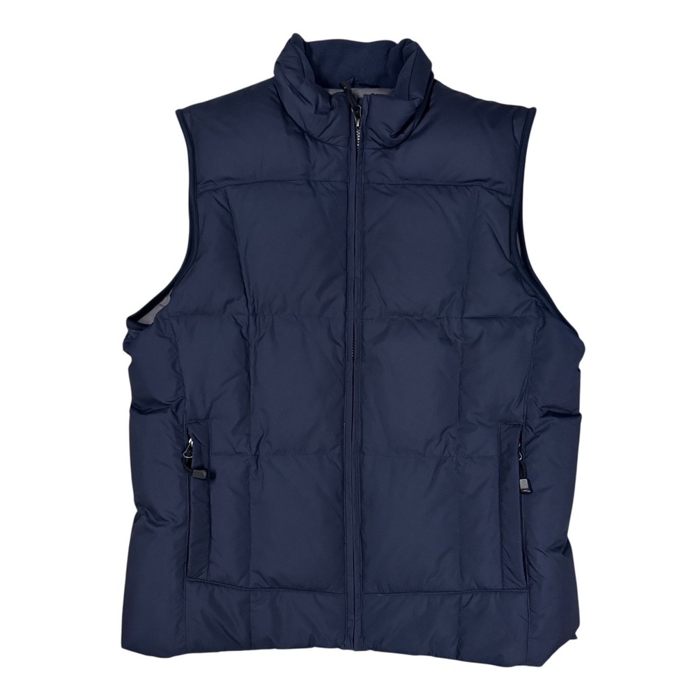 Eddie Bauer‎ Men's Navy Down Full Zip Puffer Vest Size M